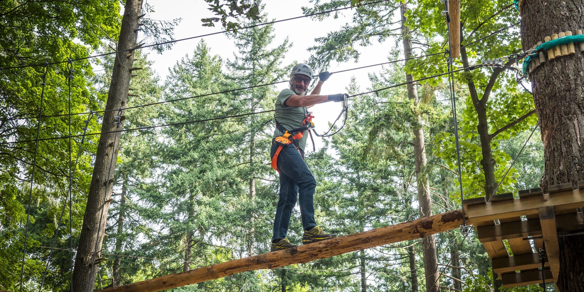 Percorso tronco verticale al parco di Albavilla